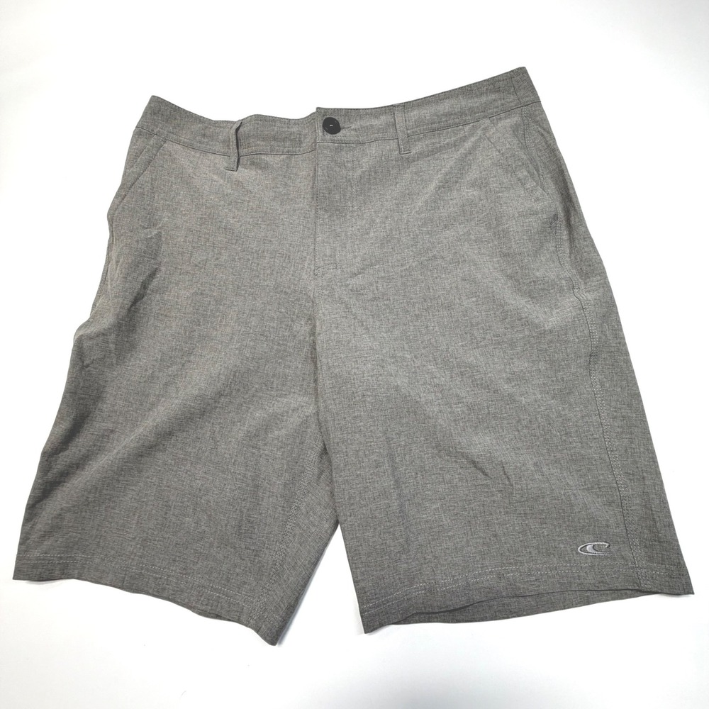 O'Neill Hybrid Shorts Men's 34 Gray Stretch‎ Walkshort Chino
